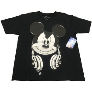 Mickey Mouse Headphones Men's Graphic T Shirt